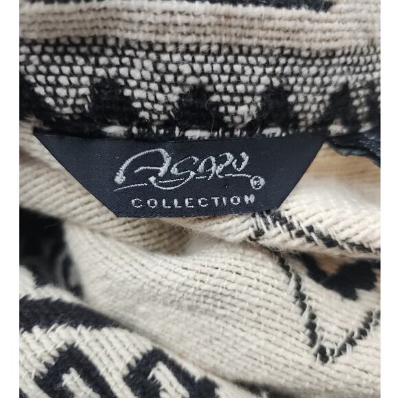 Agapo Blazer Women's L Short Woven Aztec Design Collared Boho Career VTG *Flaw - Picture 6 of 8